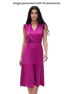 Banana Republic | Dresses | Nwt Banana Republic Natalia Square Neck Midi  Dress | Poshmark